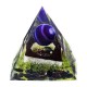 Reiki Charged Emerald Clear Quartz Crystal Pyramid Powerful Decorations