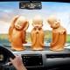 Resin Hand-carved Statue Monk Sculpture Gift Car Home Decorations
