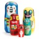 Russian Wooden Nesting Doll Handcraft Decoration Christmas Gifts