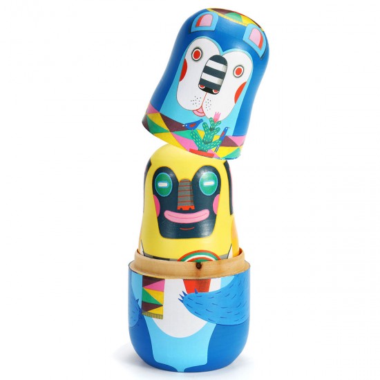 Russian Wooden Nesting Doll Handcraft Decoration Christmas Gifts