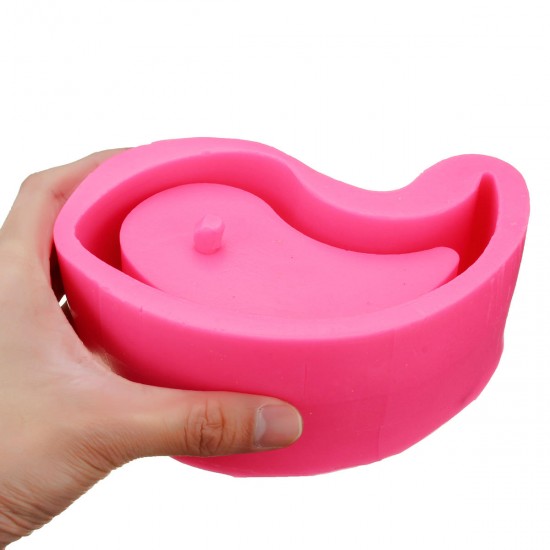 Silicone Mold Gossip Shape Concrete Cement Tabletop Flowerpot Chocolate Mould Crafts