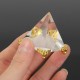 Small Feng Shui Egypt Egyptian Crystal Clear Pyramid REIKI Healing Prizms Room Decorations