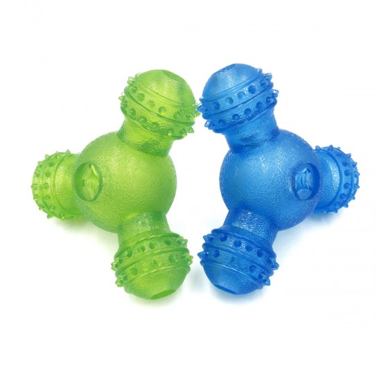 Three-Hole Pet Dog Toys Interactive Feeder Ball Portable Feeding Chew Food