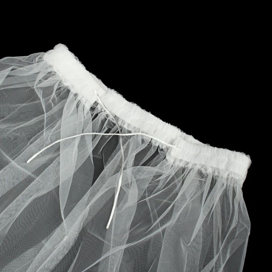 Toilet Buddy Petticoat for Bridal Wedding Dress Gather Skirts Underskirt 65-105cm