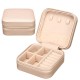 Travel Cosmetic Leather Jewelry Box Necklace Ring Storage Case Organizer Display Stand