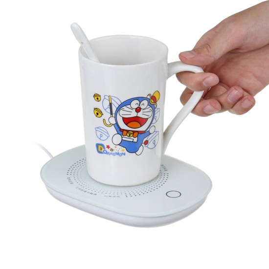 USB Cup Warmer Pad Coffee Tea Milk Drink Heater Pad 16W 55°Thermostatic Cup Mug Mat