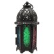 Vintage Moroccan Hollow Iron Lantern Tea Light Hanging Candle Holder Candlestick