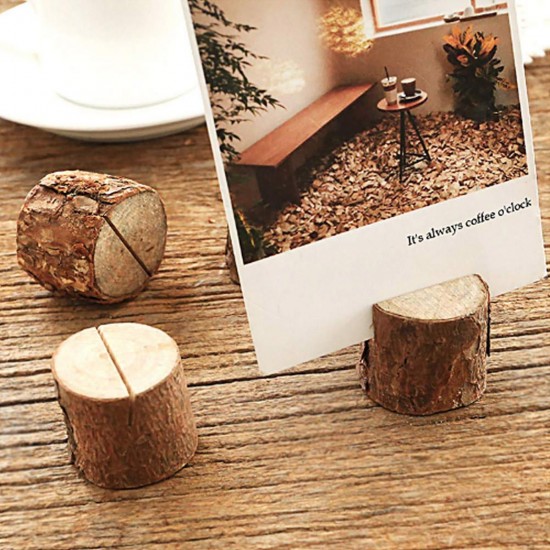 Wooden Card Holders for Photo Clip Home Wedding Party Decorations