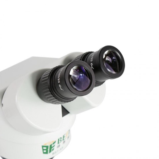 7-45X Continuous Zoom Binocular Micromirror Stereo Microscope with Upper and Lower Light Source