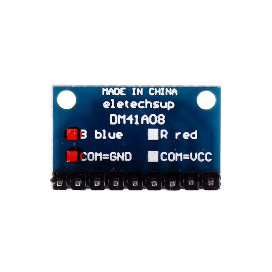 10pcs 3.3V 5V 8 Bit Blue Common Cathode LED Indicator Display Module DIY Kit