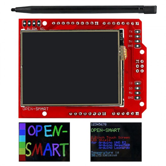 2.2 inch TFT LCD Display Module Touch Screen Shield + UNO R3 Kit With TF Card Pen