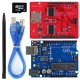 2.8 inch TFT LCD Display Shield + UNO R3 Board with TF Card Touch Pen USB Cable Kit For UNO Mega2560 Leonardo