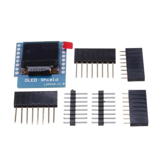 3Pcs 0.66 Inch OLED Shield For WeMos D1 Mini 64X48 IIC I2C