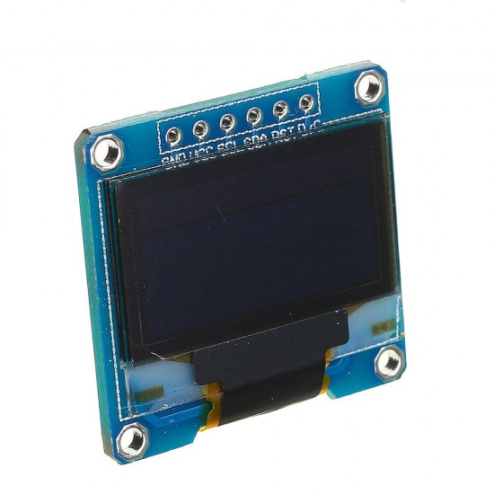 3Pcs 0.96 Inch 6Pin 12864 SPI Blue Yellow OLED Display Module for Arduino - products that work with official Arduino boards