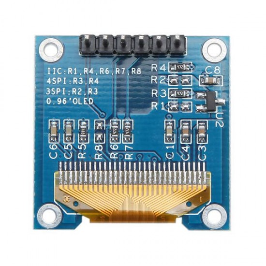 3Pcs 0.96 Inch White SPI OLED Display Module 12864 LED