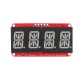 3pcs 4-bit Pozidriv 0.54 Inch 14-segment LED Digital Tube Module Red I2C Control 2-line Control LED Display Screen Module