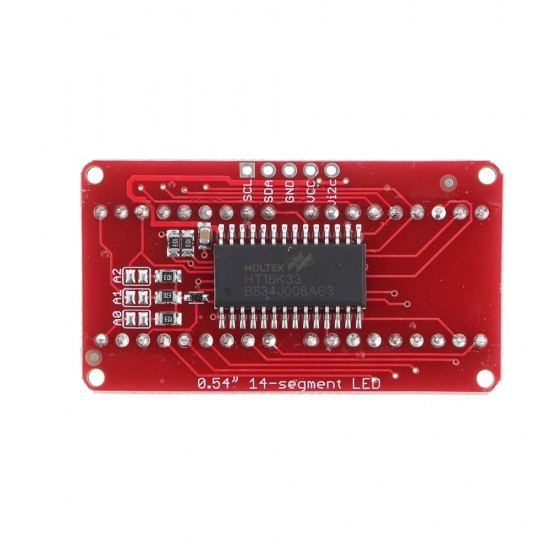 3pcs 4-bit Pozidriv 0.54 Inch 14-segment LED Digital Tube Module Red I2C Control 2-line Control LED Display Screen Module