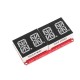 3pcs 4-bit Pozidriv 0.54 Inch 14-segment LED Digital Tube Module Red I2C Control 2-line Control LED Display Screen Module