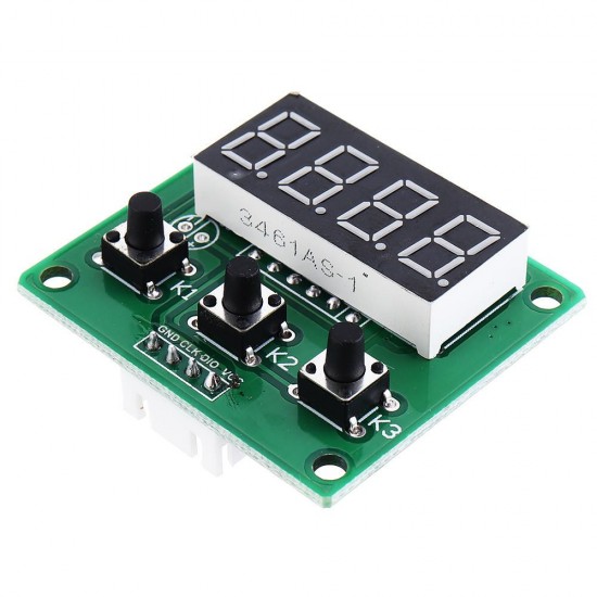 3pcs Four Digital Tube LED Display Module TM1650 with Button Scanning Module 4-wire Driver I2C Protocol