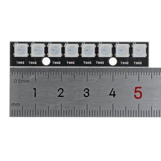 5Pcs Straight Board 8x 5050 RGB Cool White LED Display With Integrated Drivers Module