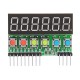 5pcs TM1637 6-Bits Tube LED Display Key Scan Module DC 3.3V To 5V Digital IIC Interface Six In One 0.36 Inches