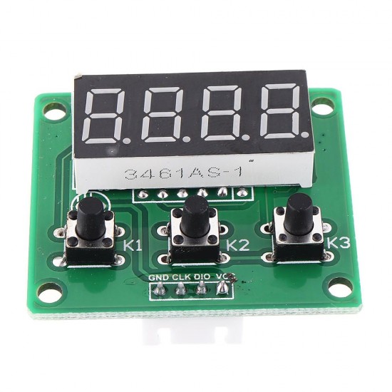 Four Digital Tube LED Display Module TM1650 with Button Scanning Module 4-wire Driver I2C Protocol