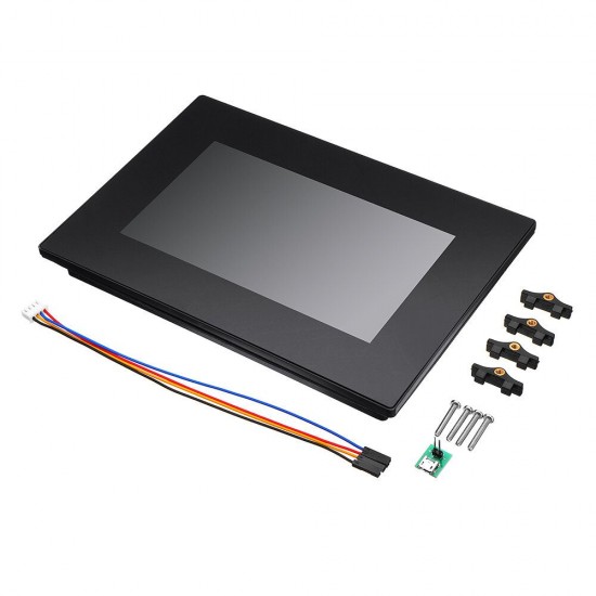 NX8048K070_011C 7.0 Inch Enhanced HMI Intelligent Smart USART UART Serial TFT LCD Screen Module Display Capacitive Multi-Touch Panel With Enclosure