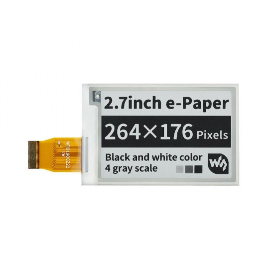 2.7 Inch Ink Screen Bare Screen e-Paper Display Module 264x176 Resolution 2.7inch E-Ink Raw Display Black & White