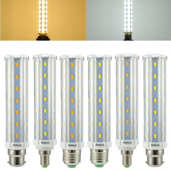 HL-CB 03 E27 E14 B22 15W 5730 Super Bright No Strobe LED Corn T10 Tubular Bulb Replacement AC85-265V