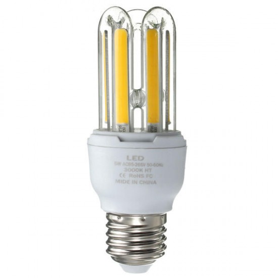 E27 5W COB Warm White /White Energy Saving Corn Light Bulb AC 85-265V