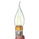 E27 E14 E12 B22 B15 2W 2LEDS LED Plastic&Aluminum Pure White Warm White Filament Light Bulb AC110V