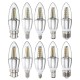 E27 E14 E12 B22 B15 6W 35 SMD 2835 LED Cone Candle Warm White Pure White Light Lamp Bulb AC85-265V