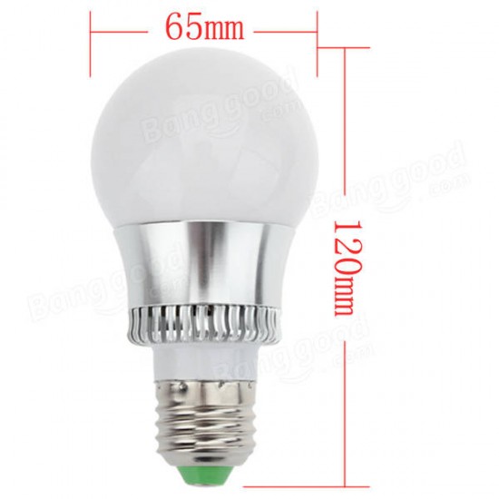 E27 LED Bulb 3W 16 Color Changee RGB Ball Lamp 85-265V + IR Remote Control