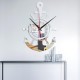 3D Anchor Helmsman Sailor Pirate Ship Mediterranean Style Wall Personality Clock