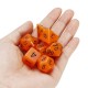 7 Pcs Luminous Polyhedral Dices Multi-sided Dice Set Polyhedral Dices With Dice Cup RPG Gadget