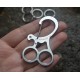 Stainless Steel Keychain Multifunction Engaging Carabiner Buckle EDC Tool