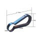 EDC 37mm Blue Quick Release Keychain Titanium Alloy Mini Key Ring