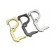 EDC Door Opener Non-contact Portable Press Elevator Tool Zinc Alloy Anti-Bacterial Key Opener