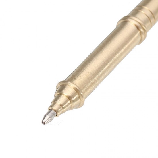 EDC Mini Self Defense Brass Pen Anti-gun Pure Checker Writing Pen