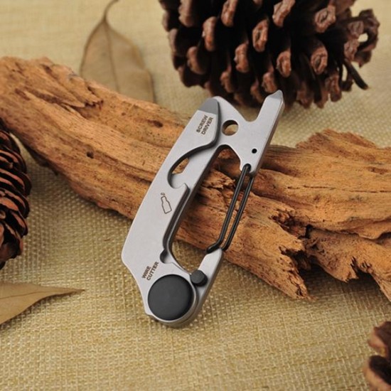 EDC Multi-function Camping Buckle Portable Key Ring Mountaineering Survival Gadgets