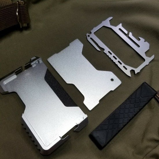 Metal Clip EDC Wallet Tactical Multi-function Wallet Card Package Army Fans Equipment