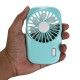 Mini Portable Fan Handheld Air Cooling Fan Summer Cooler Fan Lithium Battery USB Rechargable Fan