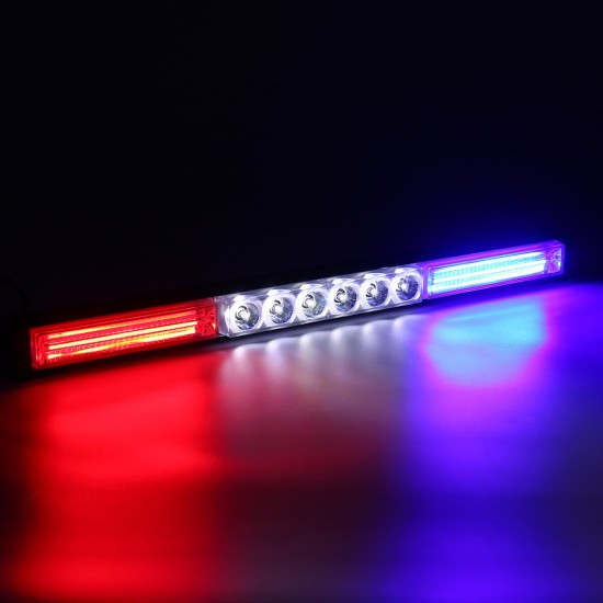 Universal 48CM 12V 24V Car COB LED Strobe Flash Warning Lights 36W One For Four