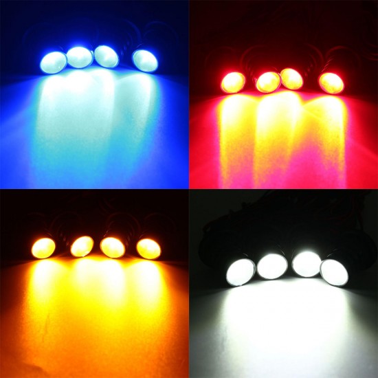 Universal Remote Control Car 4 LED Strobe Flashing Hazard Emergency Warning Light