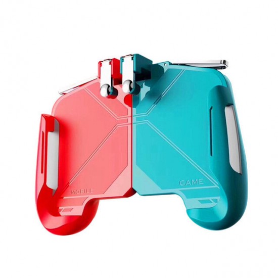 S9-D Colorful PUBG Game Controller Gamepad Trigger Shooter for PUBG Mobile Game with Foldable Phone Holder for Android iOS Phones