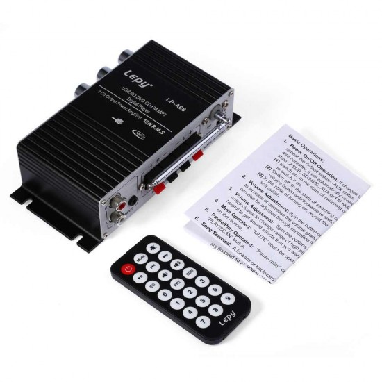 LP-A68 USB FM Mini Amplifier For Home Car