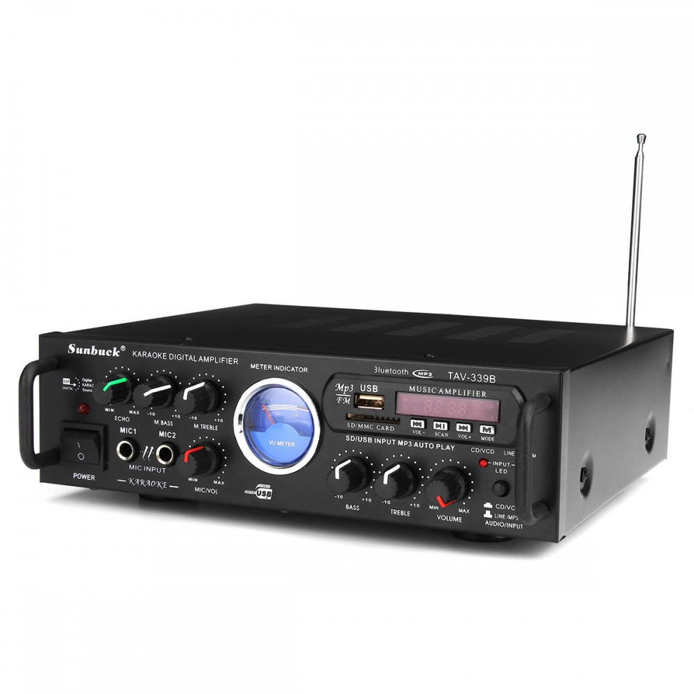 TAV-339B 110V bluetooth 600w Karaoke Power Stero Amplifier With VU ...