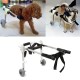 10 Inch Stainless Steel Pet Dog Cart Wheelchair Walk for Handicapped Doggie Folding Chair