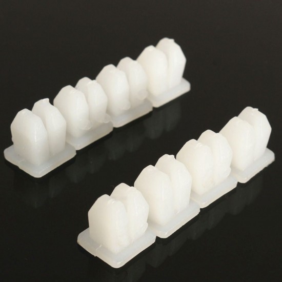 100 pcs Car White Plastic Rivets Fastener Fender Bumper Clips 5mm Hole