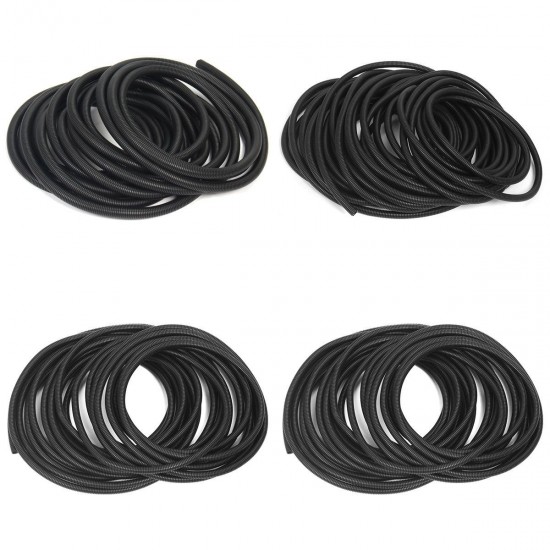 100Ft Split Wire Loom Conduit Sleeve Tube Polyethylene Black Heat Resistant